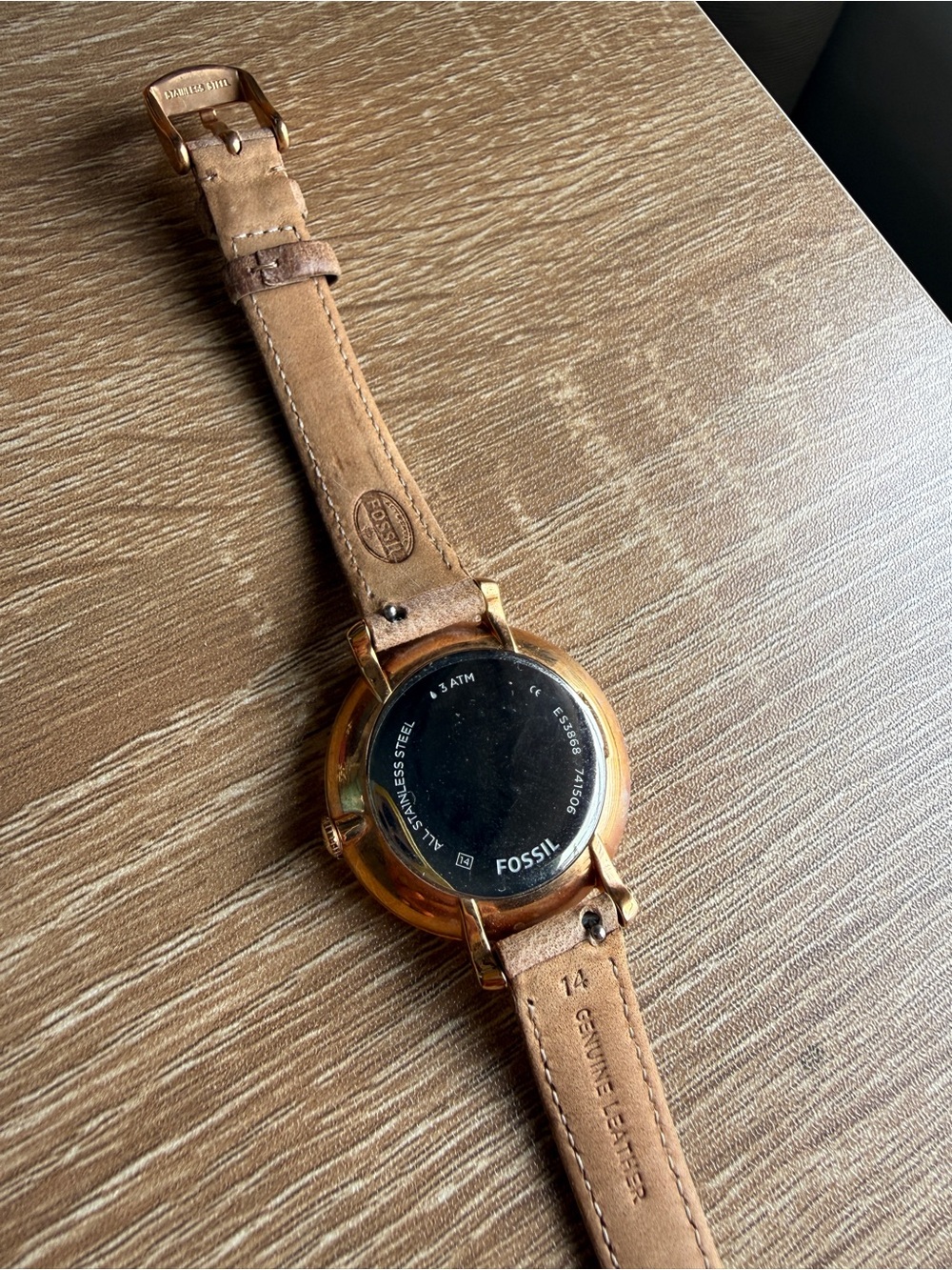 Fossil Watch with Tan Leather Strap - Picture 4 of 4